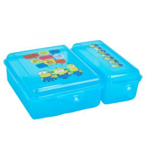 קופסת אוכל שני תאים - מיניונים