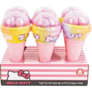 גלידה של סוכריות על מקל - הלו קיטי
