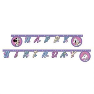 באנר אותיות יום הולדת - מיני מאוס