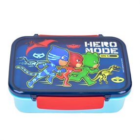 קופסת אוכל תא אחד עם סגירת קליפסים - כוח פיג'יי