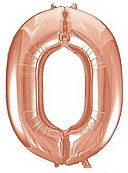בלון מיילר 34 רוז גולד - מספר 0