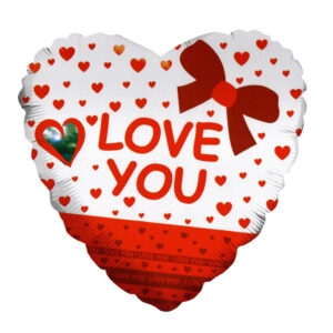 בלון לב מיילר 28 - LOVE YOU