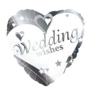 בלון לב מיילר 17 - WEDDING WISHES