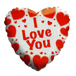 בלון לב מיילר 18 - I LOVE YOU