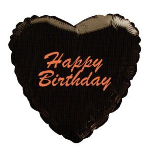 בלון לב מיילר 18 - HAPPY BIRTHDAY