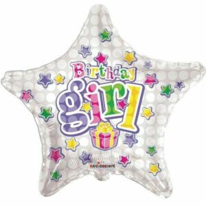 בלון כוכב מיילר 18 - Birthday Girl
