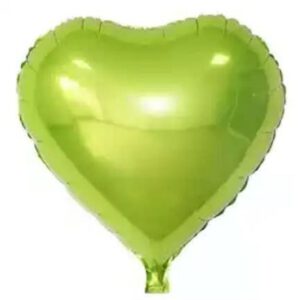 בלון לב ירוק 18 - מתאים לעיצוב אישי