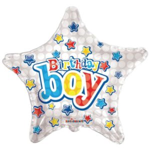 בלון כוכב מיילר 18 - Birthday Boy