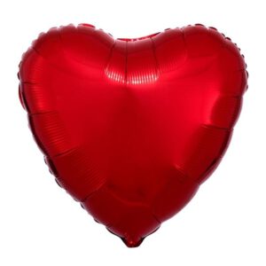 בלון לב אדום 18 - מתאים לעיצוב אישי