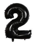 בלון מיילר 34 שחור - מספר 2
