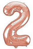 בלון מיילר 34 רוז גולד - מספר 2