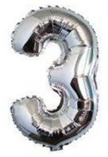 בלון מיילר 34 כסף - מספר 3