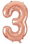 בלון מיילר 34 רוז גולד - מספר 3