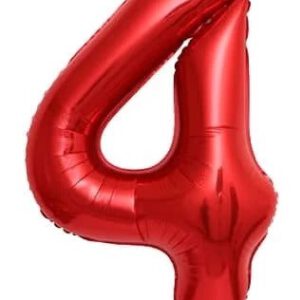 בלון מיילר 34 אדום - מספר 4