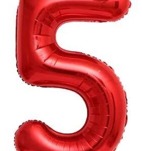 בלון מיילר 34 אדום - מספר 5