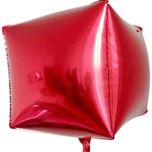 בלון מרובע אדום 22 - תלת מימד דקורטיבי