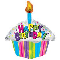 בלון מיילר 24 עוגה - Happy Birthday