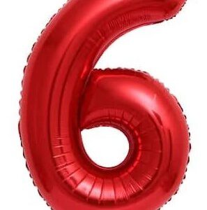 בלון מיילר 34 אדום - מספר 6
