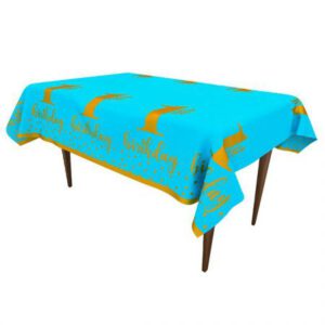 מפת שולחן כחולה לבן - גיל שנה