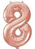 בלון מיילר 34 רוז גולד - מספר 8
