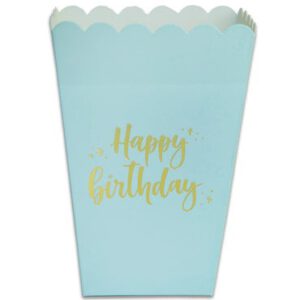 קופסאות פופקורן וחטיפים - טורקיז