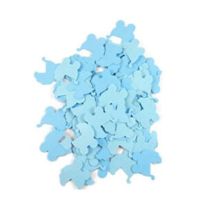 קונפטי לקישוט - עגלה תכלת