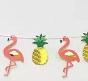 שרשת תלייה - פלמינגו ואננס זהב טרופי