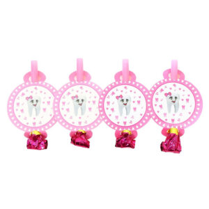 נשפני לשון ורודים לבת - שן ראשונה