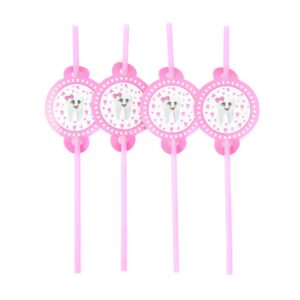 קשיות פלסטיק ורודות לבת - שן ראשונה