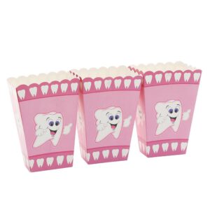 קופסאות פופקורן וחטיפים ורודות לבת - שן ראשונה