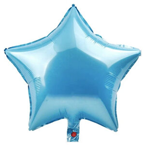 בלון כוכב תכלת 19 - מתאים לעיצוב אישי