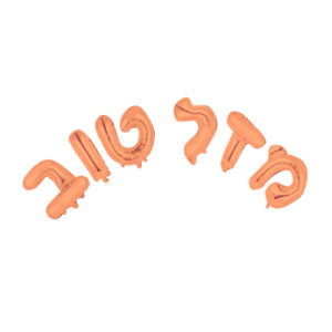 סט בלונים לניפוח עצמי רוז גולד - מזל טוב