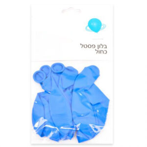 שקית 10 בלונים פסטל - כחול