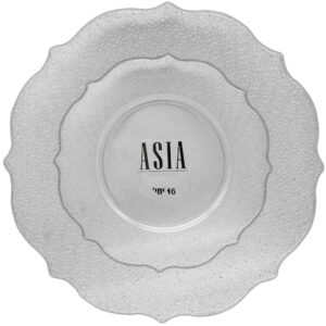 מארז סט צלחות פלסטיק - כסף נוצץ