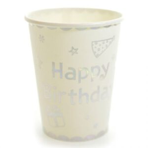 כוסות נייר - כסף לייזר