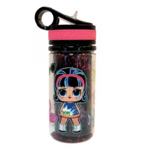 בקבוק פלסטיק 350 מ"ל עם נצנצנים - LOL