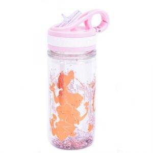 בקבוק פלסטיק 350 מ"ל עם נצנצנים - נסיכות