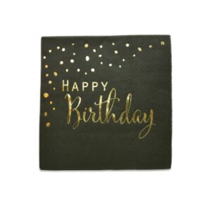 מפיות נייר - שחור זהב