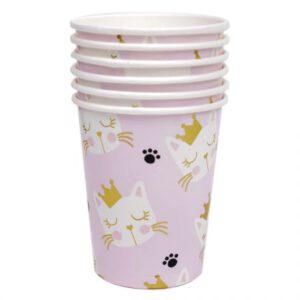 כוסות נייר - חתול זהב