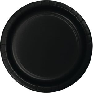 צלחות נייר מתכלה קטנות - שחור