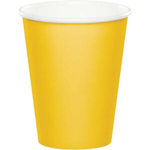 כוסות נייר - צהוב