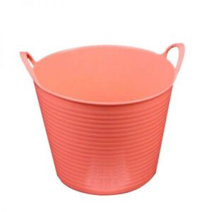 דלי פלסטיק 2 ידיות - ורוד