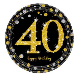 צלחות נייר קטנות - גיל 40