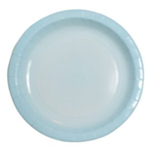 צלחות נייר מתכלה גדולות - תכלת אומברה