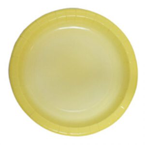 צלחות נייר מתכלה - צהוב אומברה