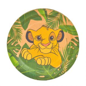 צלחות נייר מתכלה קטנות - מלך האריות