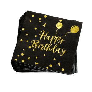 מפיות נייר - שחור זהב