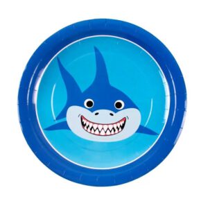 צלחות נייר מתכלה גדולות - כריש בייבי שארק