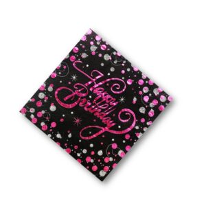 מפיות נייר - שחור ורוד