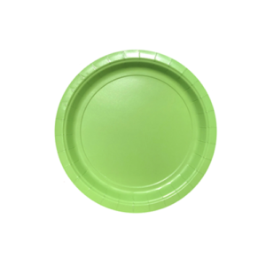 צלחות נייר מתכלה גדולות - ירוק